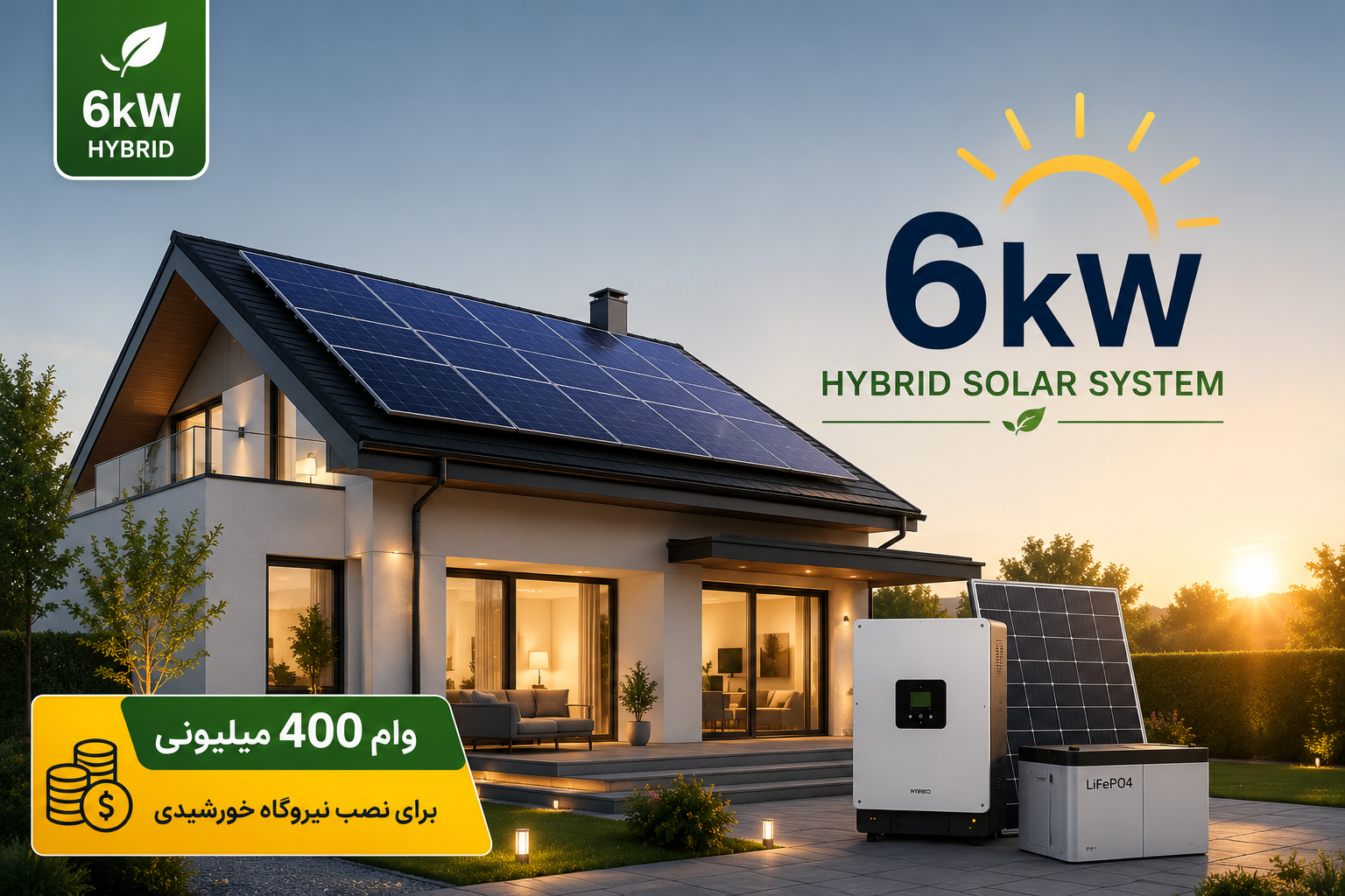 6kw hybrid power-plant