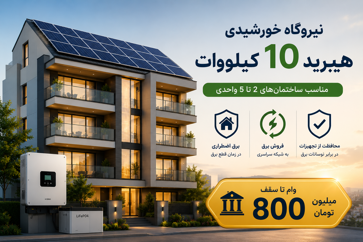 10kw hybrid power-plant